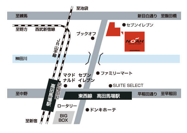 高田馬場MAP
